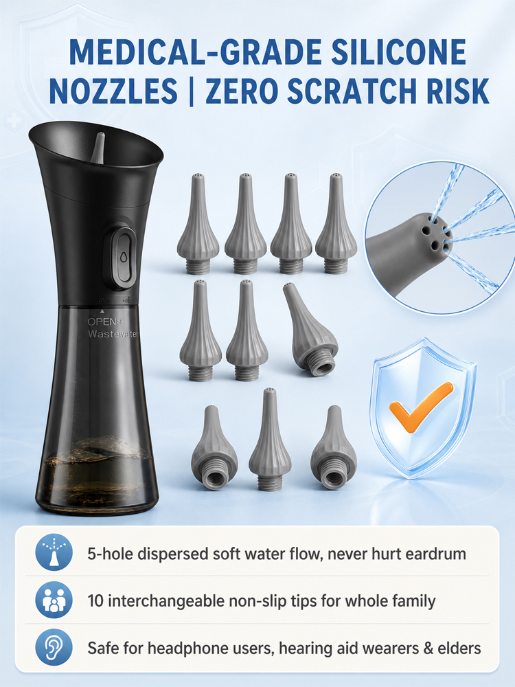ENT-Approved Home Ear Irrigation Micro-Clinic System – German-Engineered Vortex Pulse Wax Removal Kit Compliant with AAO-HNS Guidelines (Save $1400+ on Clinic Visits!) - detail 19