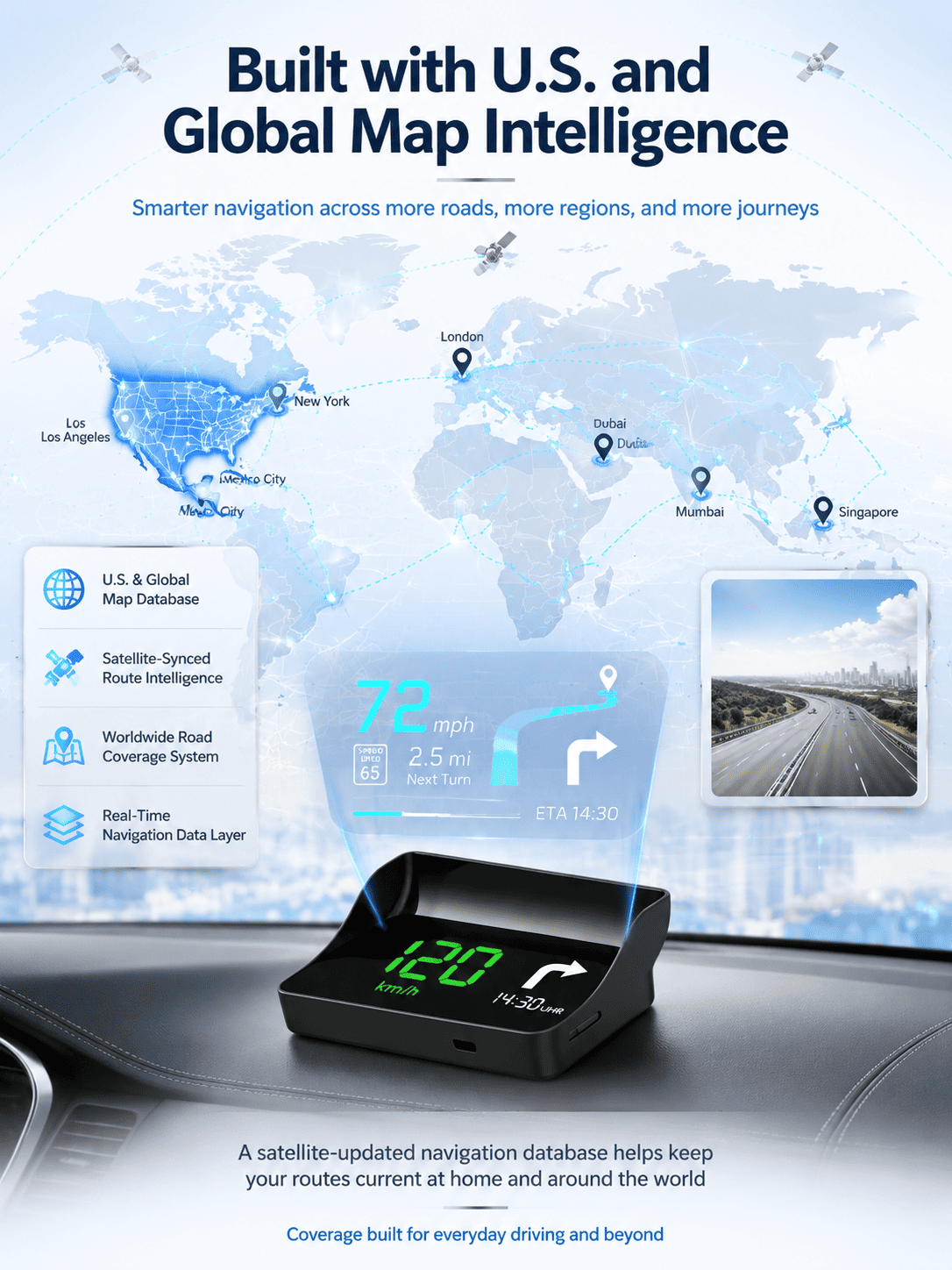 【Smart In-Car HUD Co-Pilot】Works on Sedans, SUVs, Pickups, RVs, and More! - detail 16