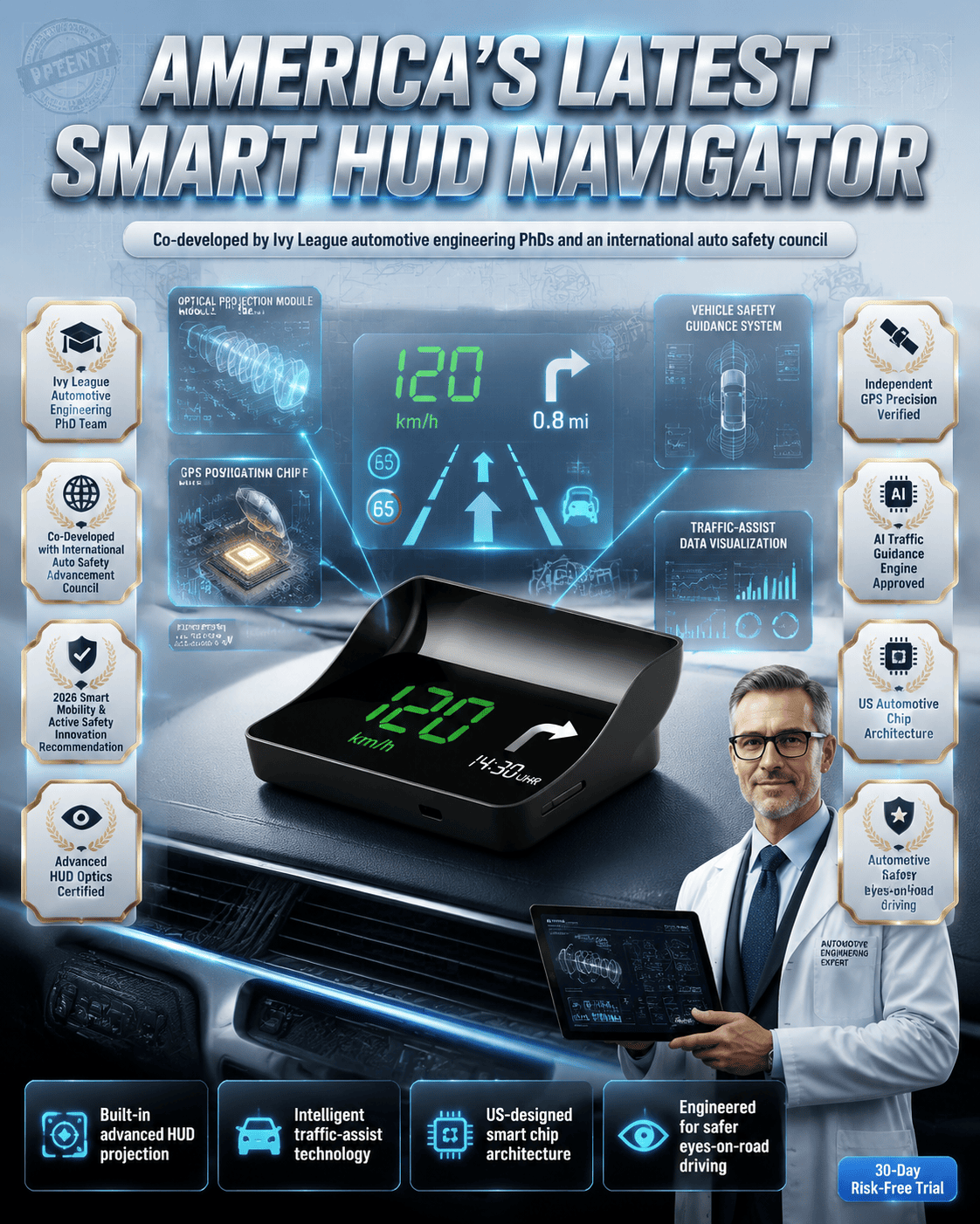 【Smart In-Car HUD Co-Pilot】Works on Sedans, SUVs, Pickups, RVs, and More! - detail 14