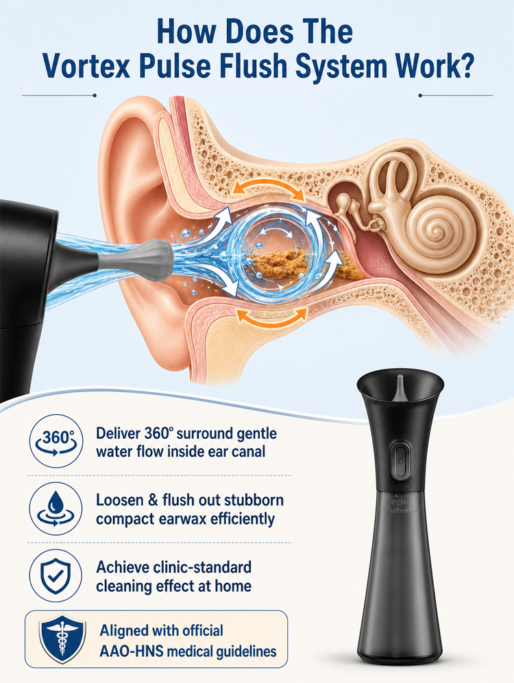 ENT-Approved Home Ear Irrigation Micro-Clinic System – German-Engineered Vortex Pulse Wax Removal Kit Compliant with AAO-HNS Guidelines (Save $1400+ on Clinic Visits!) - detail 10