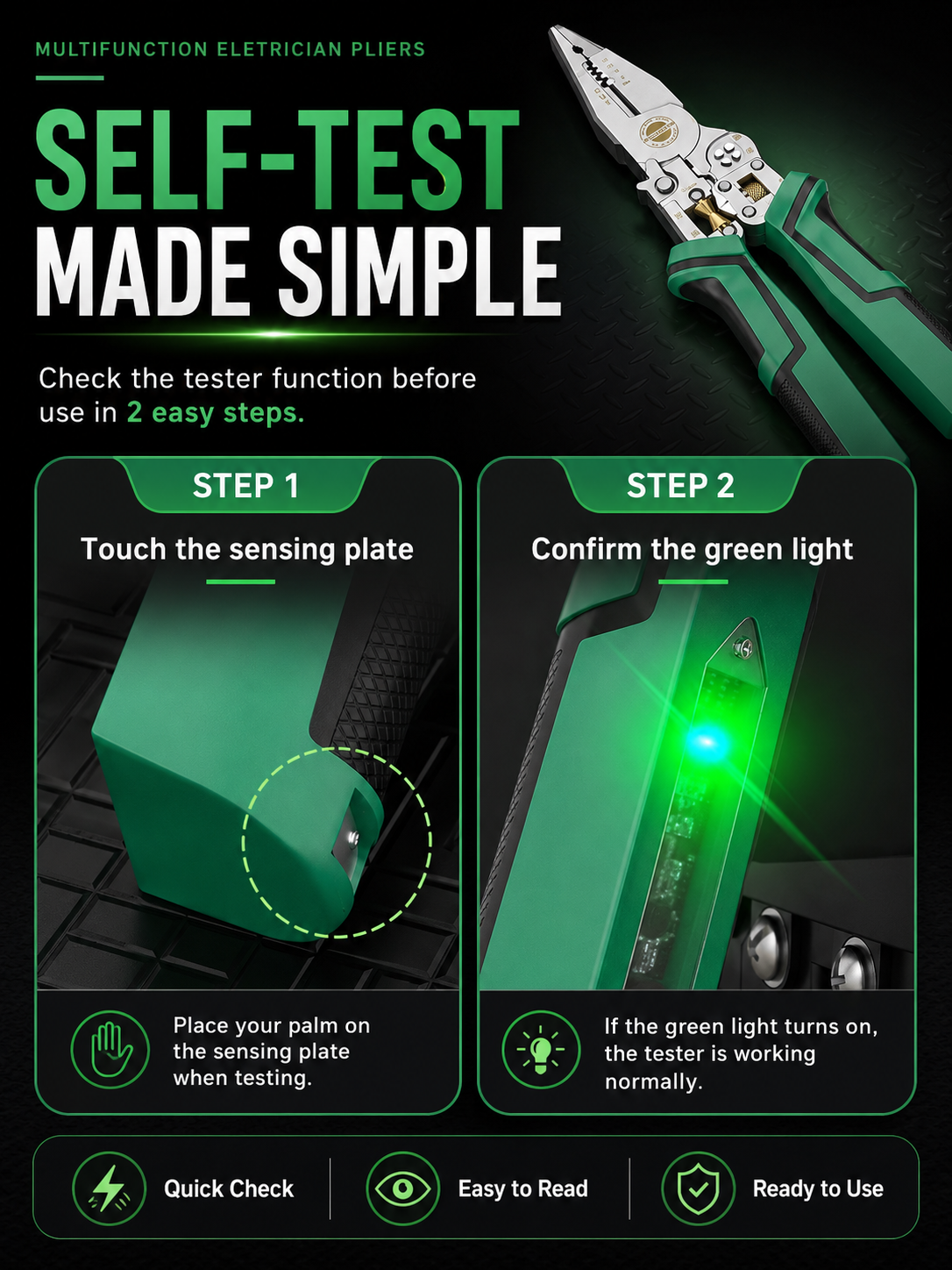 ⚡ ONE TOOL. TEN FUNCTIONS. ALMOST EVERY WIRING JOB COVERED. 🔥 The Master-Grade 10-in-1 Voltage Tester & Wire Stripper Built to Test, Strip, Cut, Grip and Troubleshoot Faster — So You Stop Switching Tools Every 30 Seconds. 🛠️⚡ - detail 13