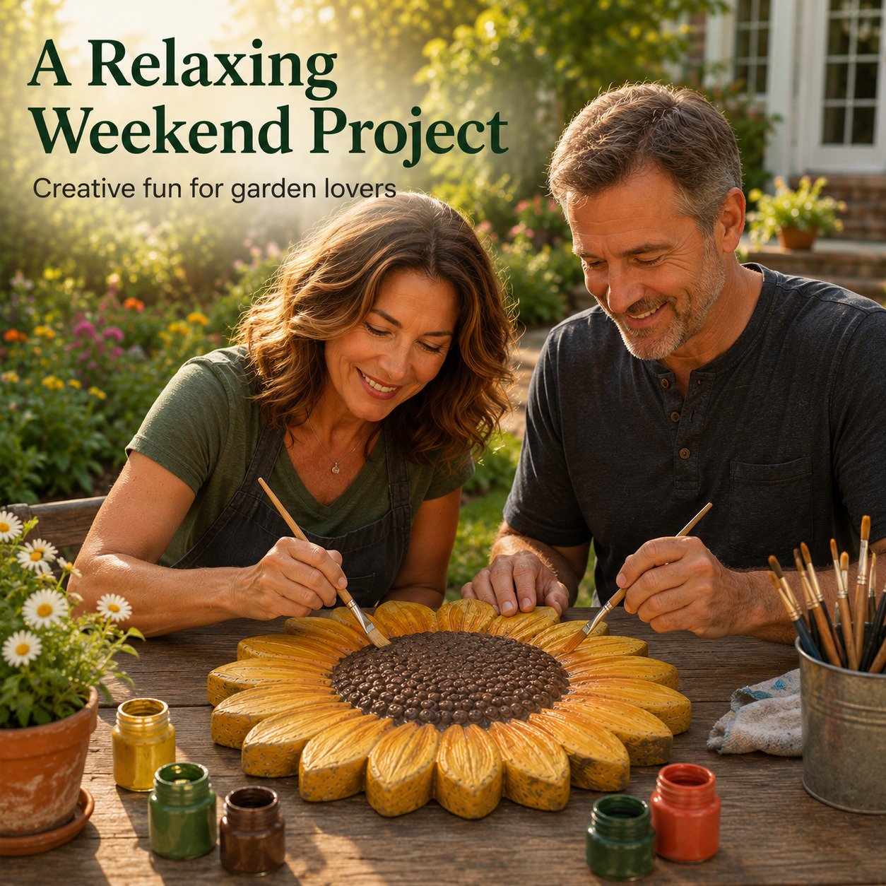 💥 LAST DAY 49% OFF - 🌻 Reusable Sunflower Stepping Stone Mold - detail 8