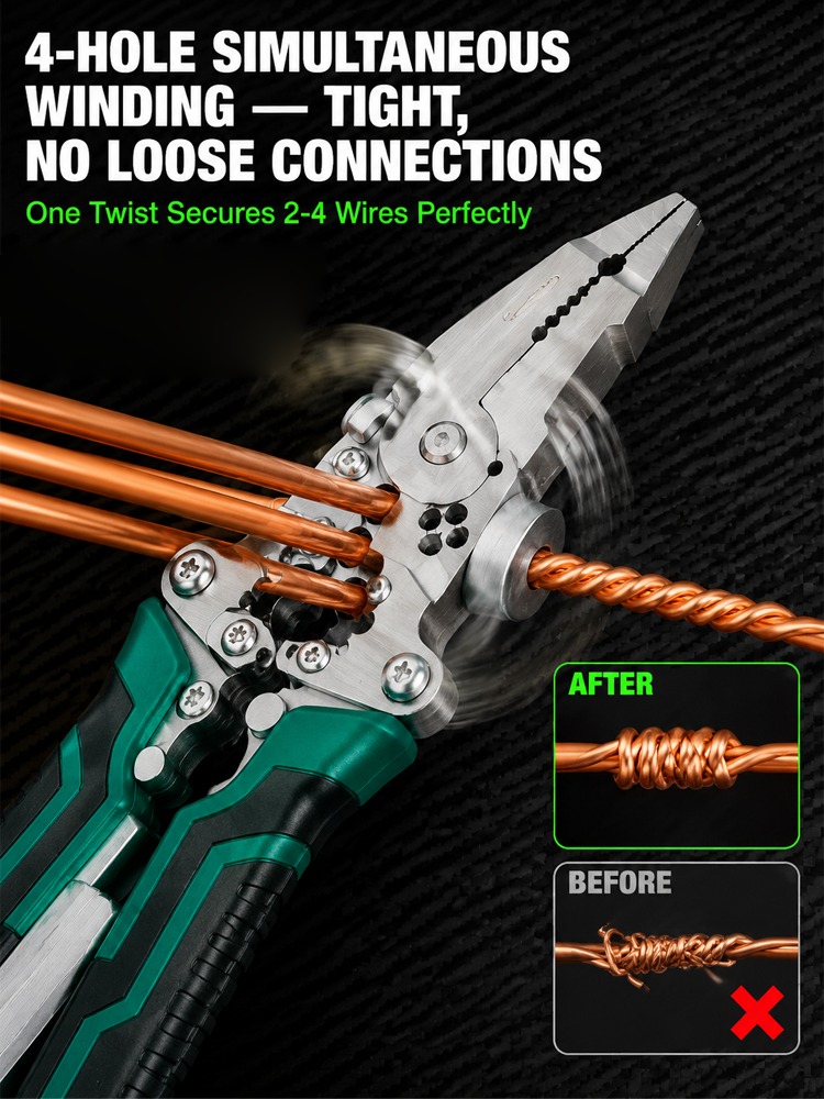 ⚡ ONE TOOL. TEN FUNCTIONS. ALMOST EVERY WIRING JOB COVERED. 🔥 The Master-Grade 10-in-1 Voltage Tester & Wire Stripper Built to Test, Strip, Cut, Grip and Troubleshoot Faster — So You Stop Switching Tools Every 30 Seconds. 🛠️⚡ - detail 21