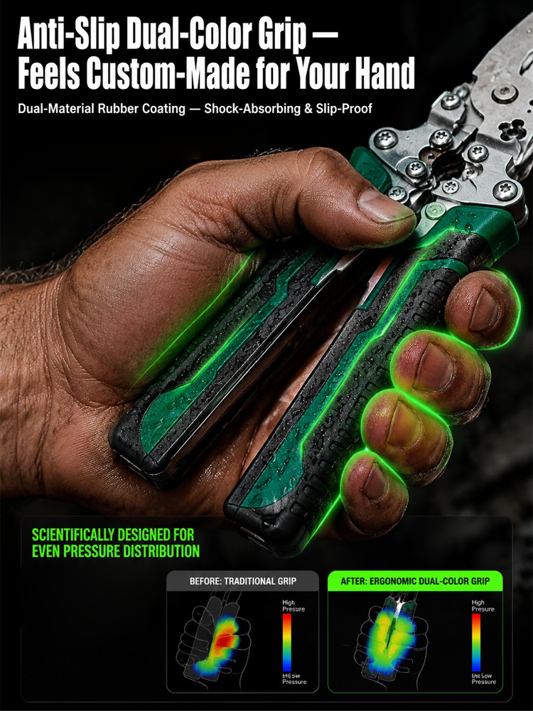 ⚡ ONE TOOL. TEN FUNCTIONS. ALMOST EVERY WIRING JOB COVERED. 🔥 The Master-Grade 10-in-1 Voltage Tester & Wire Stripper Built to Test, Strip, Cut, Grip and Troubleshoot Faster — So You Stop Switching Tools Every 30 Seconds. 🛠️⚡ - detail 24