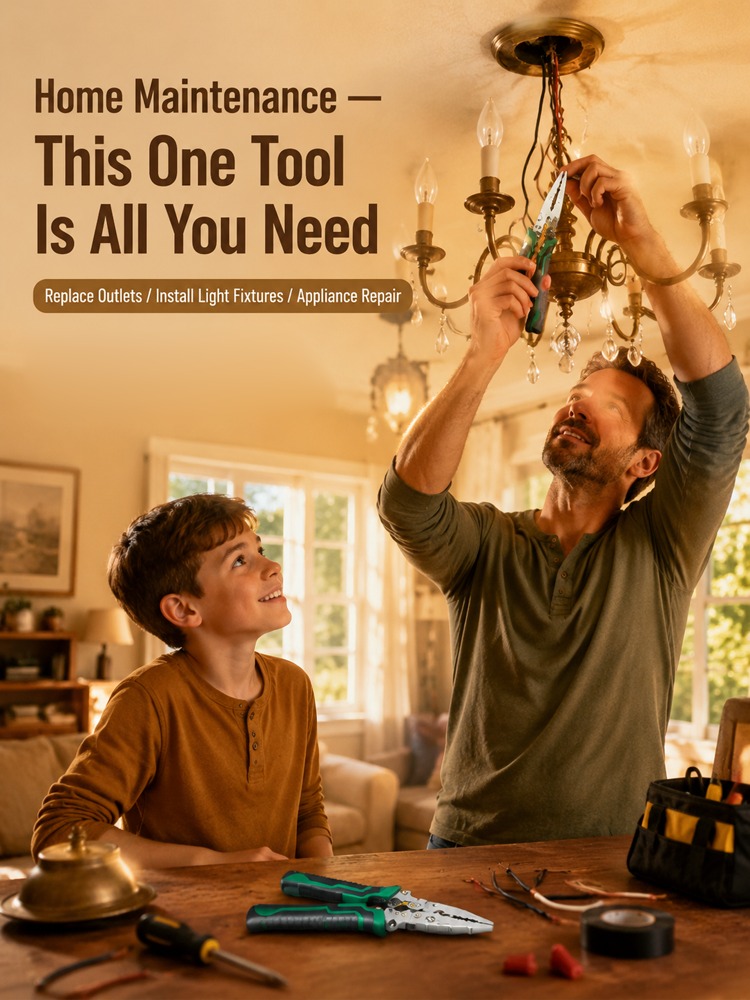 ⚡ ONE TOOL. TEN FUNCTIONS. ALMOST EVERY WIRING JOB COVERED. 🔥 The Master-Grade 10-in-1 Voltage Tester & Wire Stripper Built to Test, Strip, Cut, Grip and Troubleshoot Faster — So You Stop Switching Tools Every 30 Seconds. 🛠️⚡ - detail 25