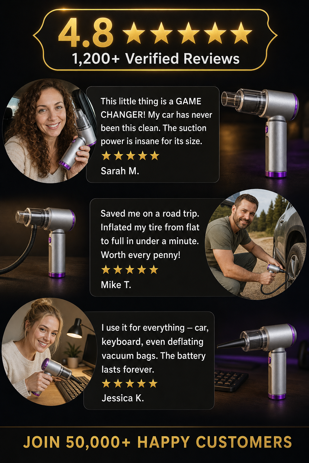 🌪️⚡ 32,000 Pa storm-force suction erases all dirt instantly! - detail 9