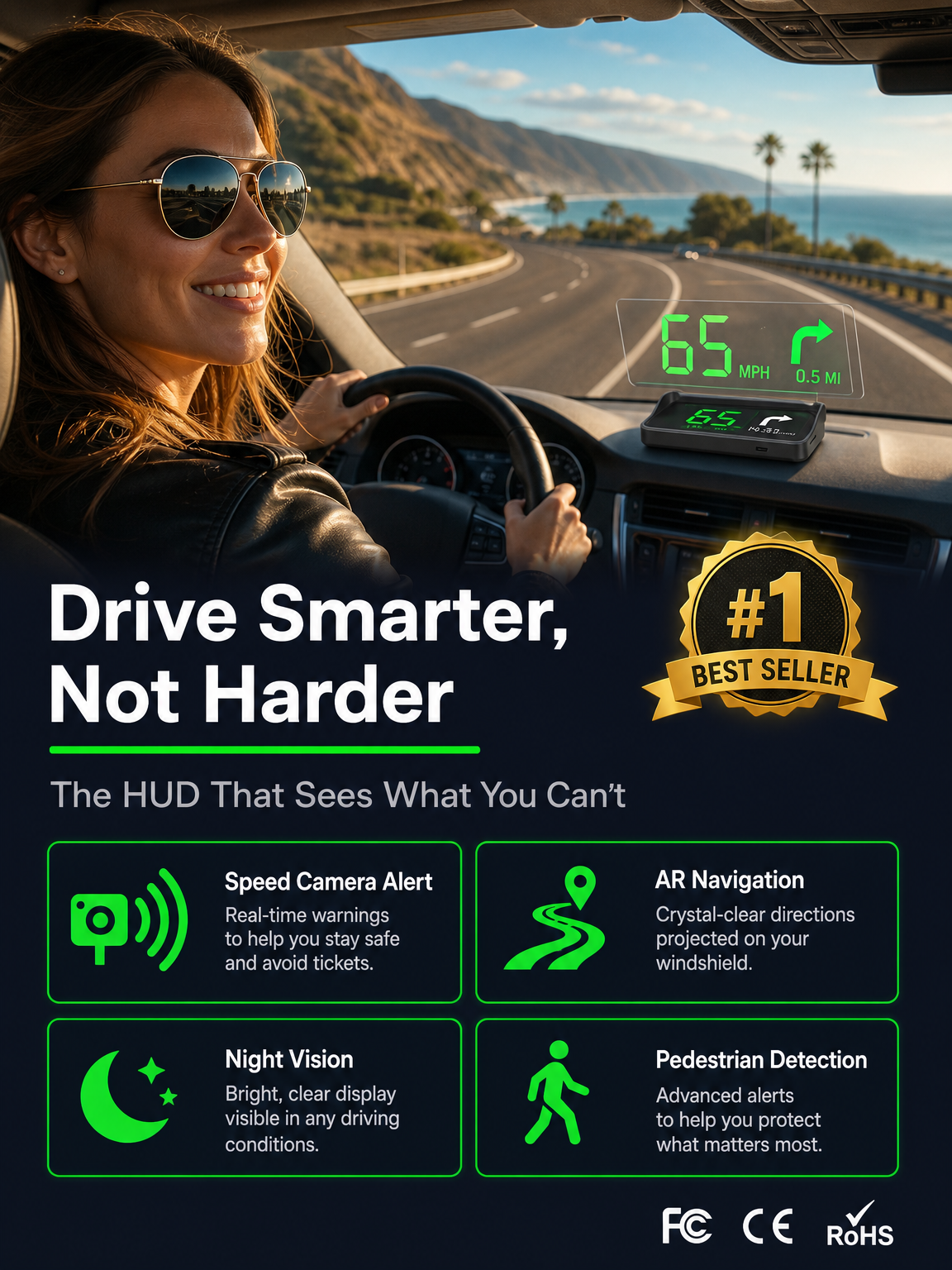 【Smart In-Car HUD Co-Pilot】Works on Sedans, SUVs, Pickups, RVs, and More! - detail 11