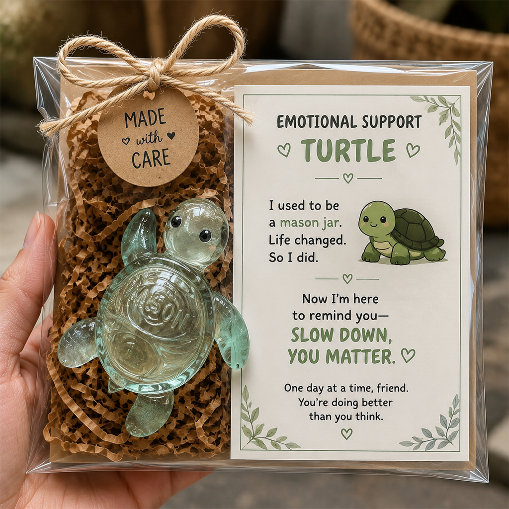 Original Recycled Glass Support Turtle - detail 2