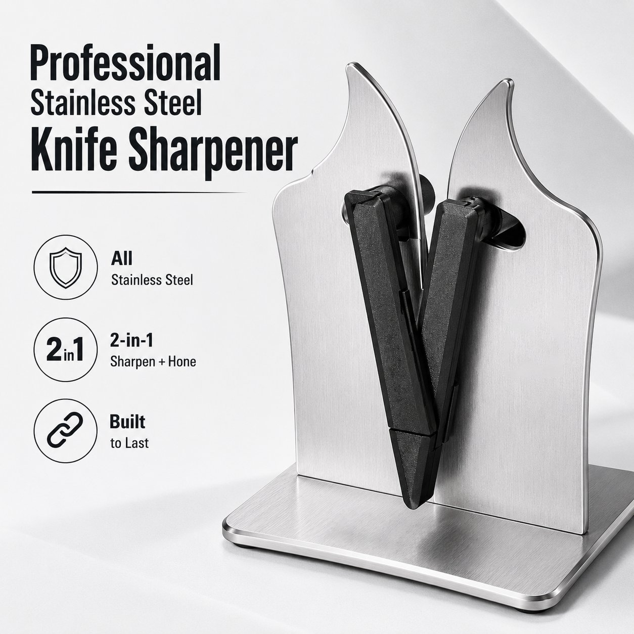 🔪Professional Stainless Steel Knife Sharpener – Fast Sharpening for Smooth, Wavy & Micro-Tooth Blades, Adjustable 11°-21° - detail 5