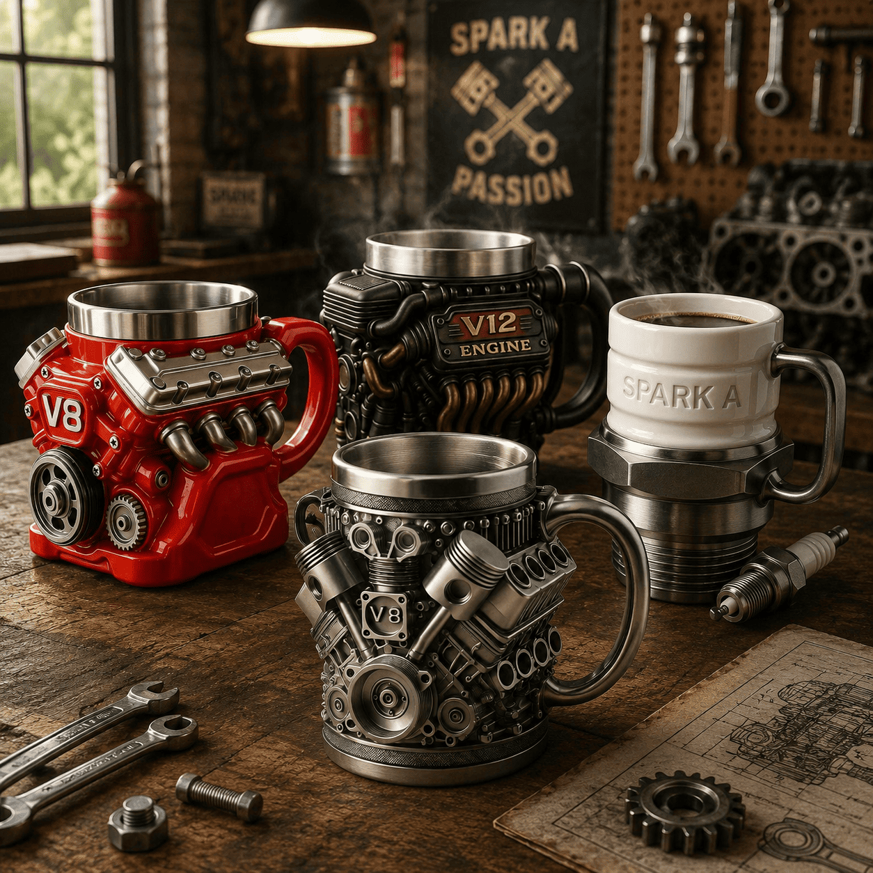 🔥2026 Hot Sale - V8 Engine Mug – The Ultimate Gearhead Gift⚡ - detail 2