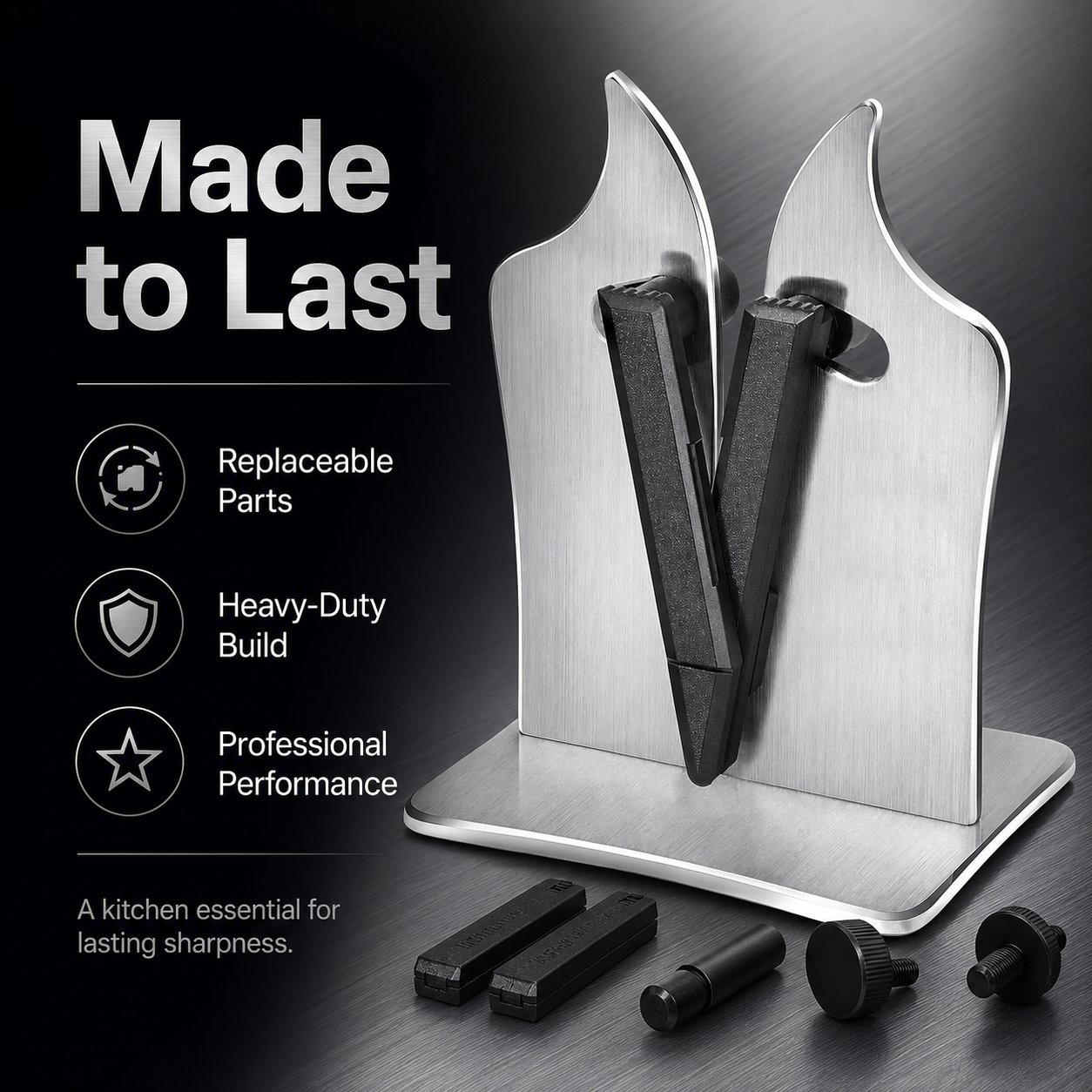 🔪Professional Stainless Steel Knife Sharpener – Fast Sharpening for Smooth, Wavy & Micro-Tooth Blades, Adjustable 11°-21° - detail 7