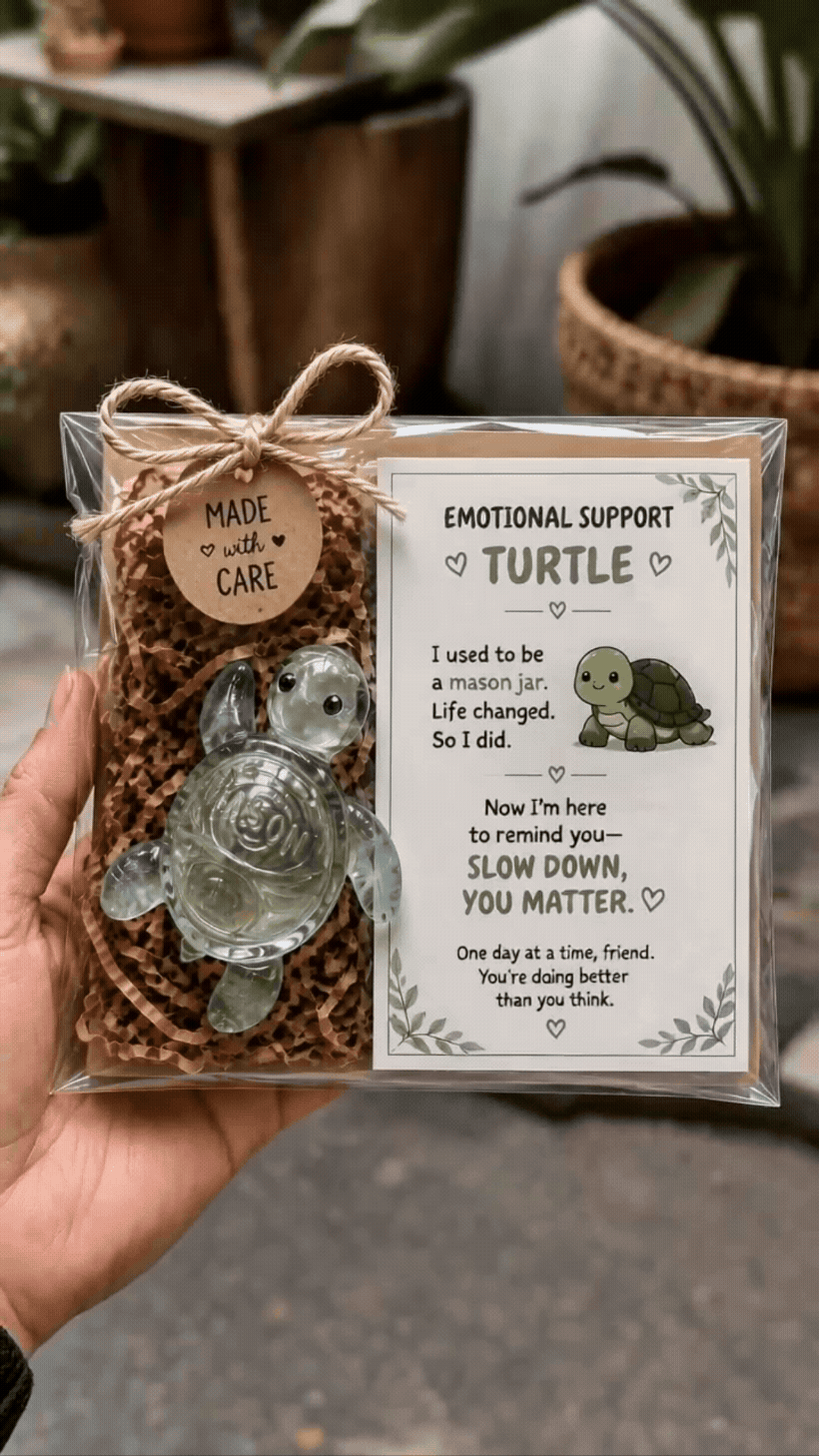 Original Recycled Glass Support Turtle - detail 5