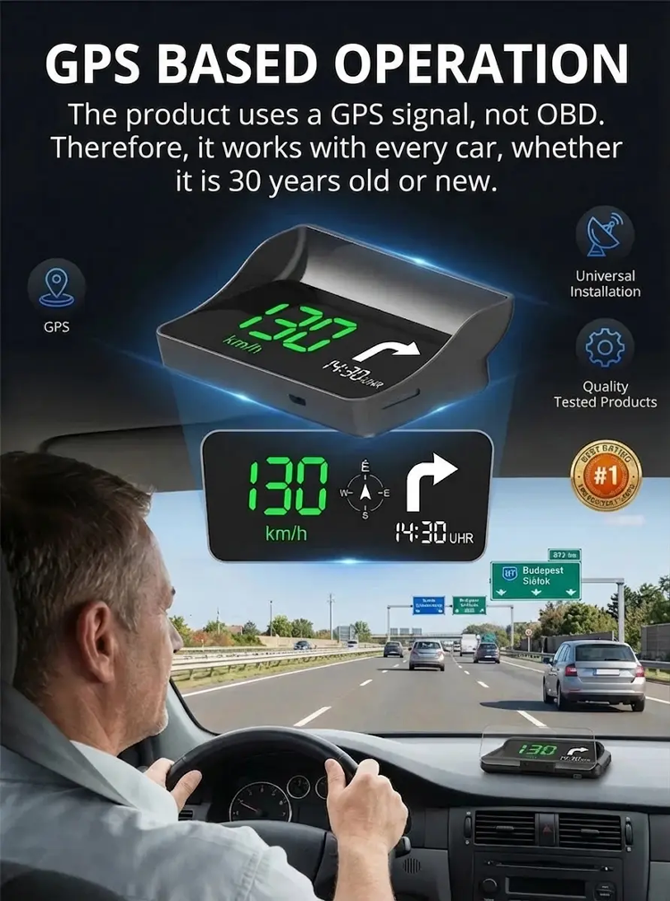 【Smart In-Car HUD Co-Pilot】Works on Sedans, SUVs, Pickups, RVs, and More! - detail 21