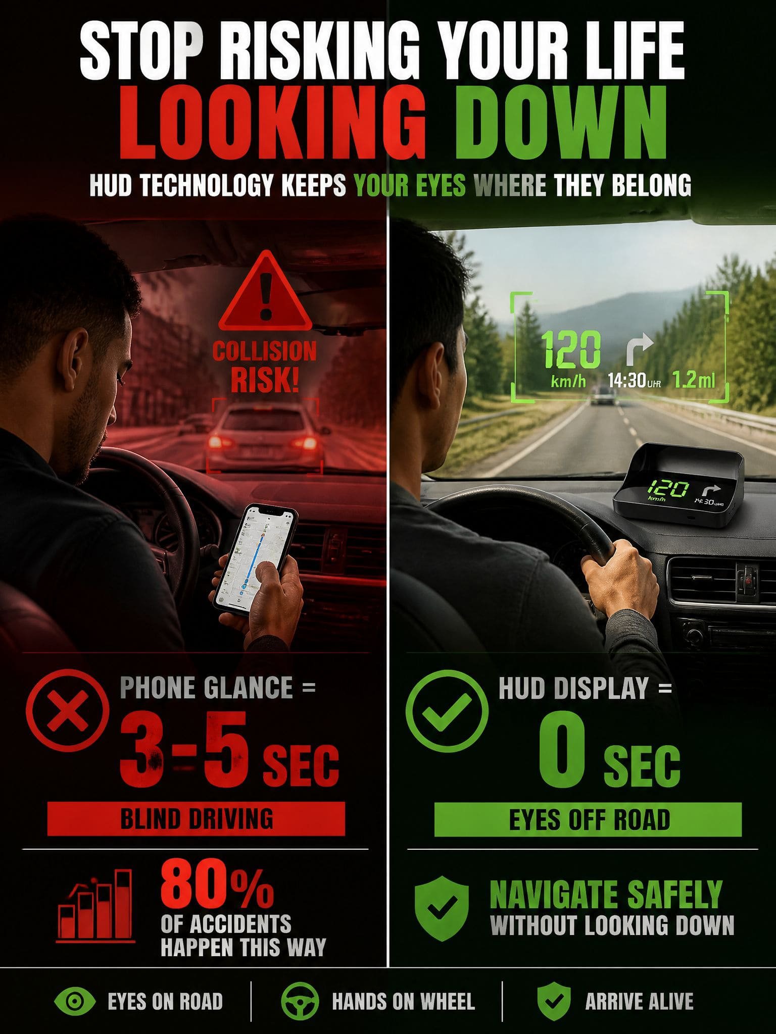 【Smart In-Car HUD Co-Pilot】Works on Sedans, SUVs, Pickups, RVs, and More! - detail 4