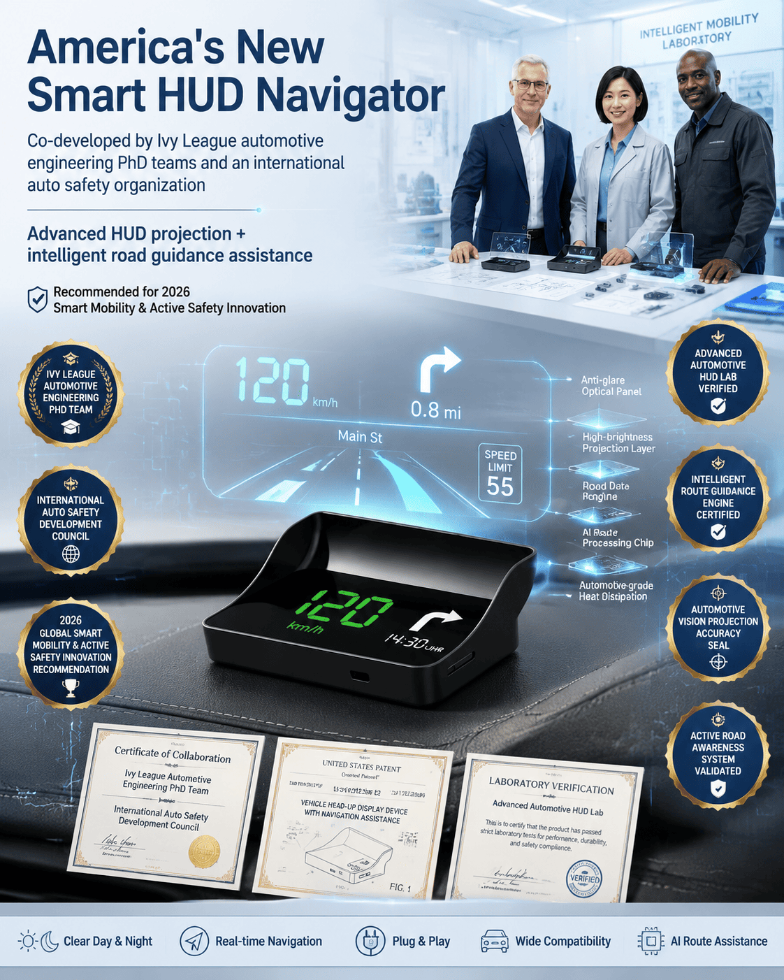 【Smart In-Car HUD Co-Pilot】Works on Sedans, SUVs, Pickups, RVs, and More! - detail 17