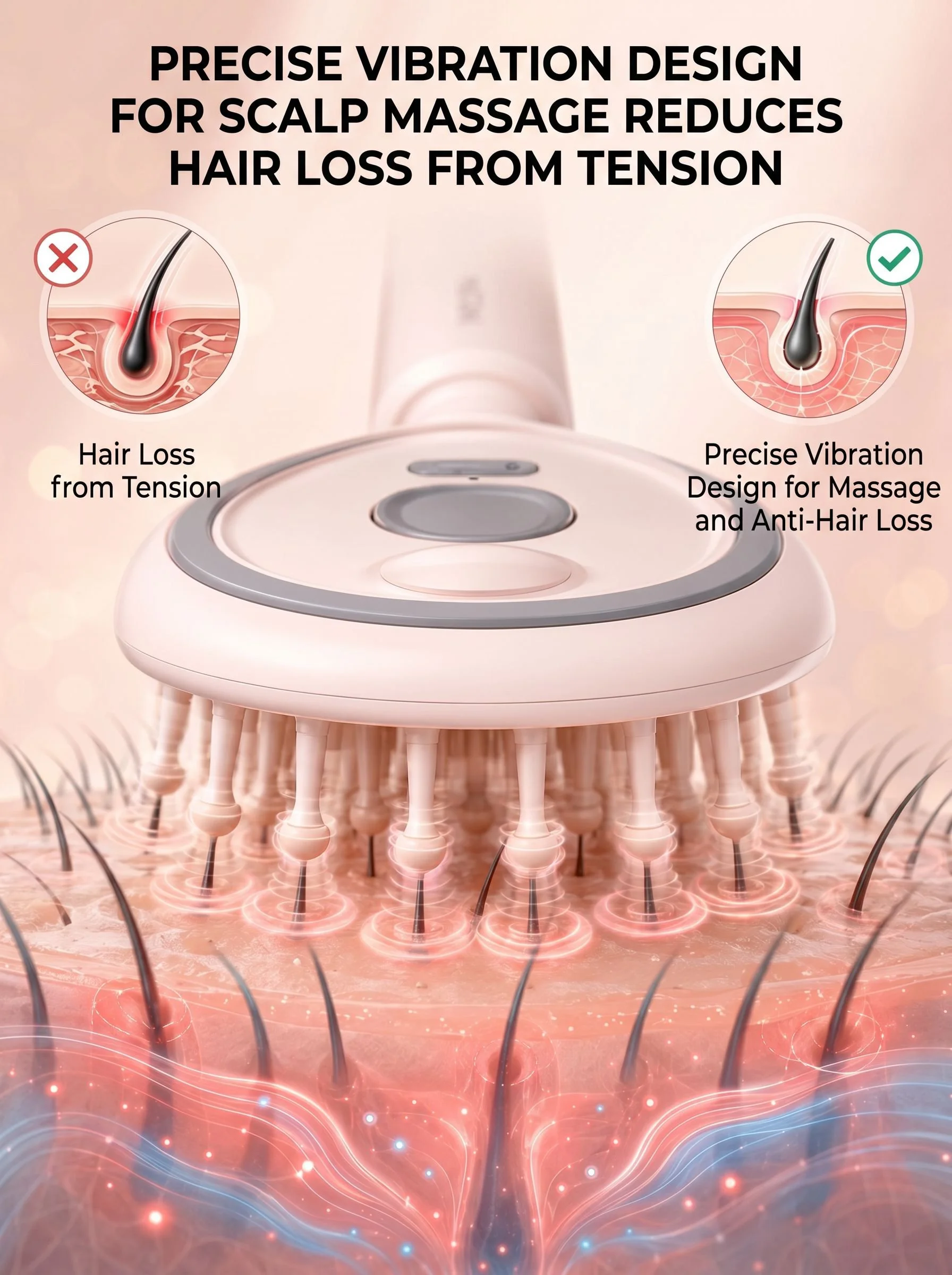 Red Light Mist Hair Care Comb - detail-11