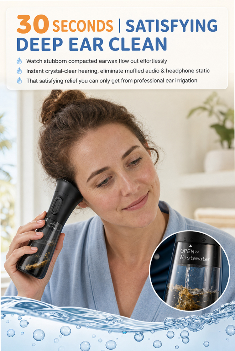 ENT-Approved Home Ear Irrigation Micro-Clinic System – German-Engineered Vortex Pulse Wax Removal Kit Compliant with AAO-HNS Guidelines (Save $1400+ on Clinic Visits!) - detail 8