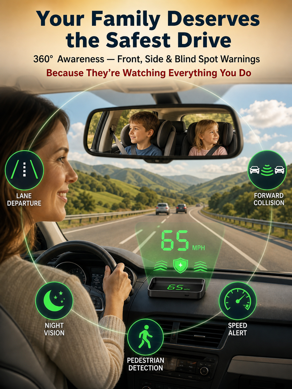 【Smart In-Car HUD Co-Pilot】Works on Sedans, SUVs, Pickups, RVs, and More! - detail 33