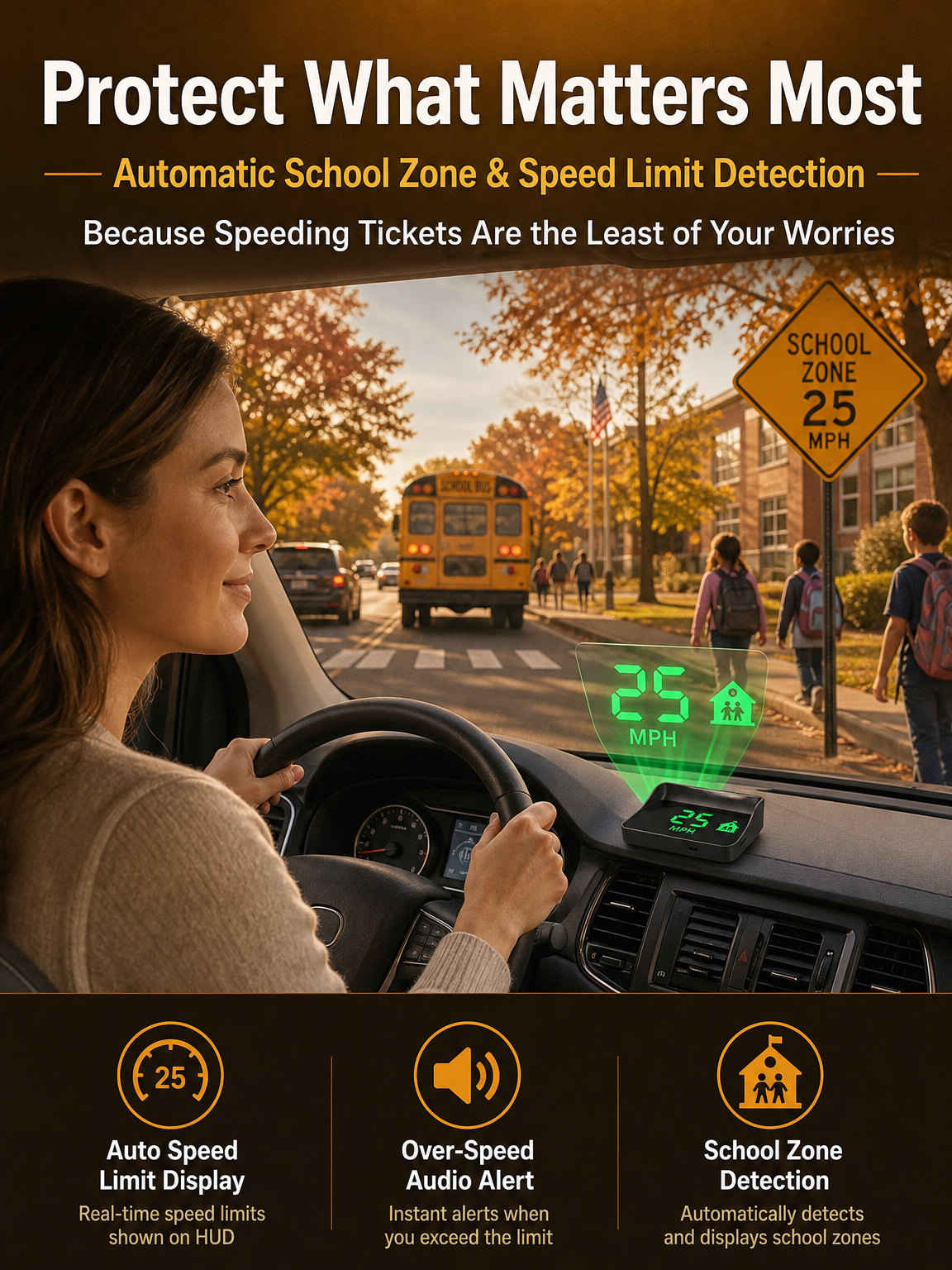 【Smart In-Car HUD Co-Pilot】Works on Sedans, SUVs, Pickups, RVs, and More! - detail 23