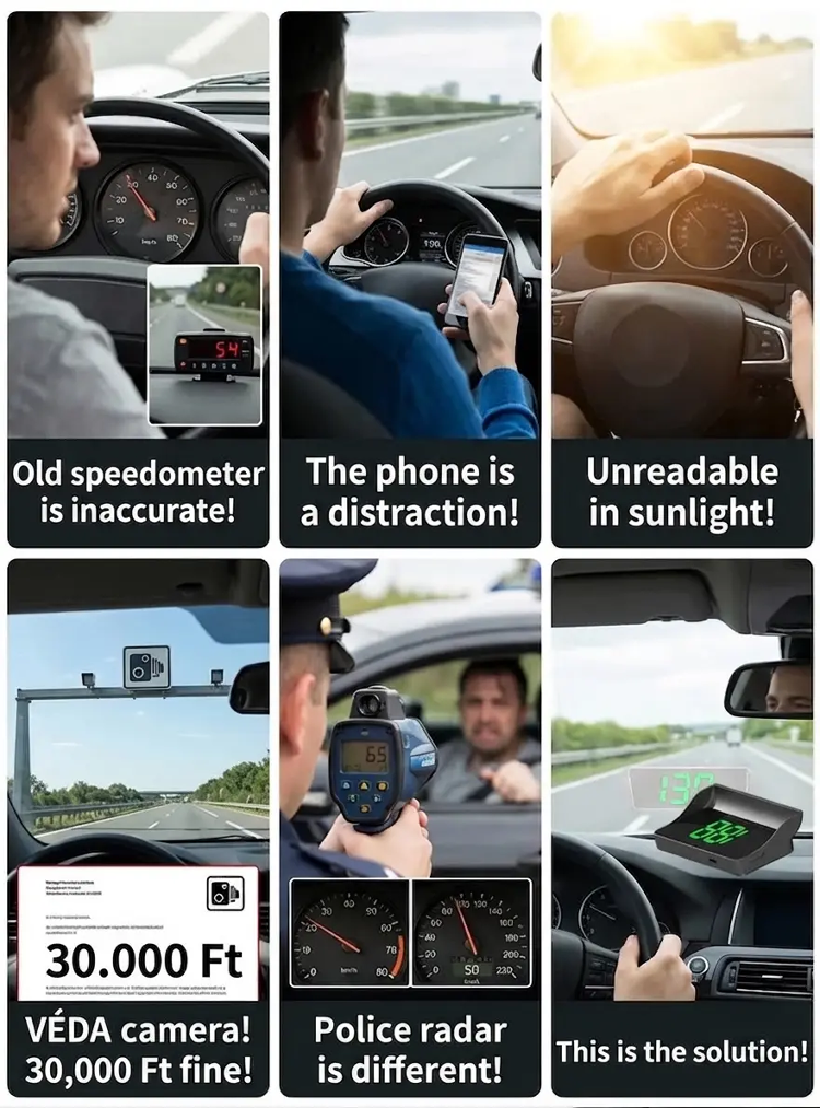 【Smart In-Car HUD Co-Pilot】Works on Sedans, SUVs, Pickups, RVs, and More! - detail 5