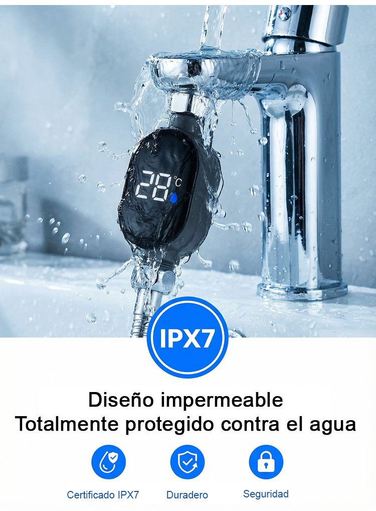 Ducha inteligente con pantalla de temperatura - detail 12