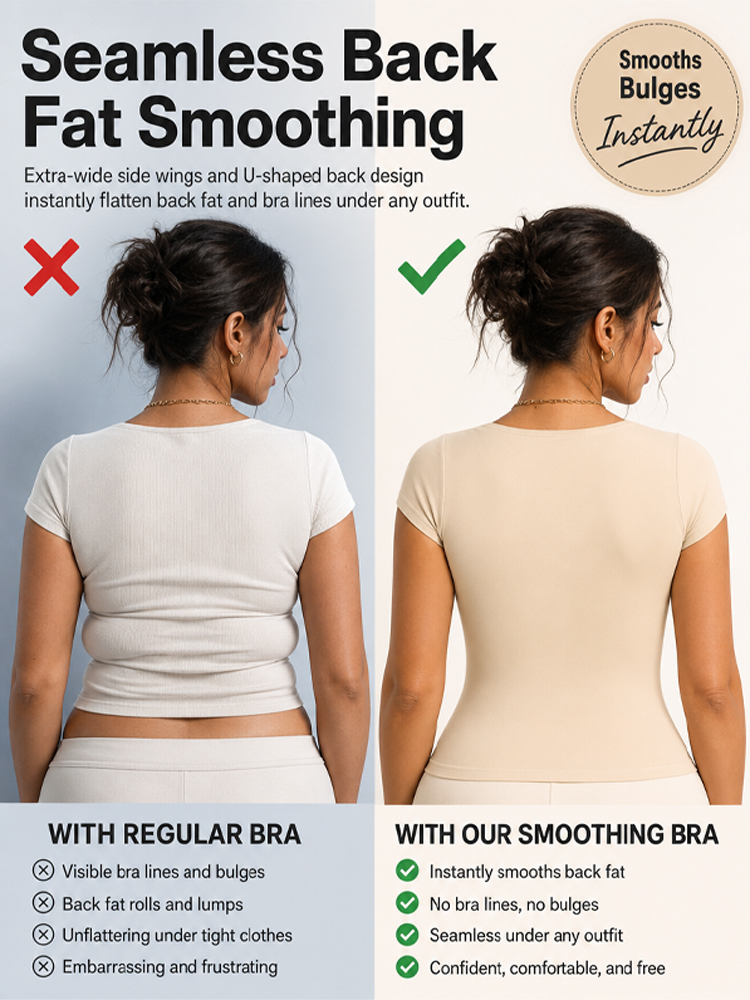 PostureLift™ Posture Correcting Seamless Bra | Lifts in 3s & Instantly Smooths Back Fat - detail 8